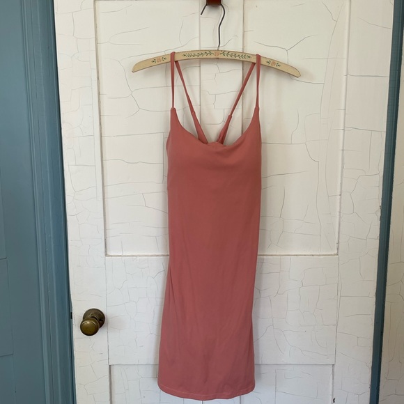 HALARA Dresses & Skirts - HALARA Blush Pink Slip Dress (one-piece with shorts)